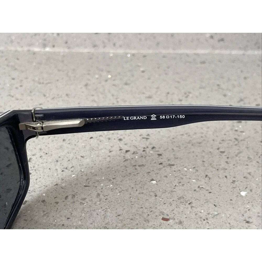 Le Grand Elan 3709 Brown Smoke Square Eyeglasses Frames ONLY 58-17-150 Elan